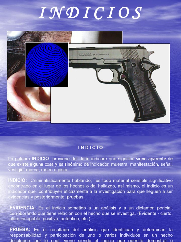 Indicios y Metodologia Crimi. | PDF | Balística | Pistola