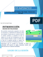 Teorema de Rolle, Valor Medio, Criterios de La Primera Derivada