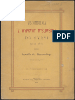 1881 Wspomnienia Z Wyprawy Myśliwskiej Do Syryi
