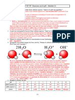 BTS BAT ET TP: Exercices Sur Le PH - Module C4: I) Questions de Cours