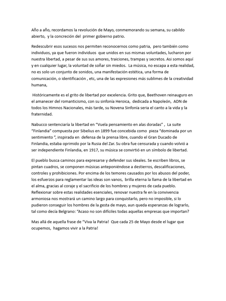 Discurso para 25 de mayo pdf