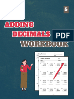 Adding Decimals Workbook, Level 5