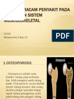 MACAM - MACAM PENYAKIT PADA GANGGUAN SISTEM MUSCULOKELETAL