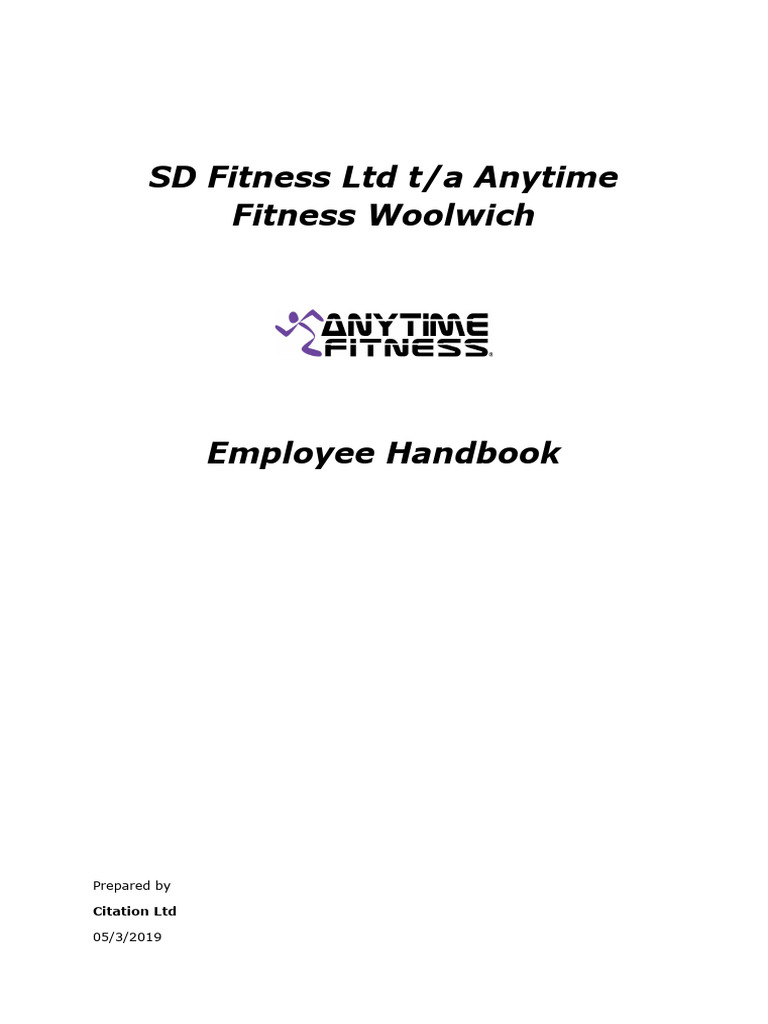 Anytime Fitness Handbook PDF