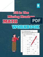 Fill in The Missing Numbers Math Workbook, Level 5