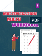 Multiplication Math Workbook, Level 1