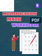 Multiplication Math Workbook, Level 6