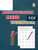 Multiplication Math Workbook Level 4