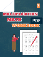 Multiplication Math Workbook Level 7