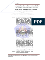 The Impact of Earnings Exhaustion and Corporate Activities on the Delay in the Audit of Companies in the Consumer Goods Sector Listed on the Indonesia Stock Exchange