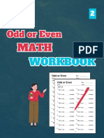 Odd or Even Math Workbook, Level 2