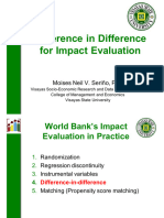 Difference in Difference For Impact Evaluation