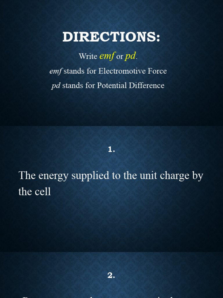 Emf And PD PDF 