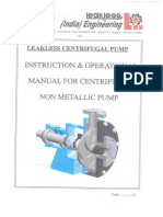 Instruction & Operational Manual for Centrifugal Non Metallic Pump