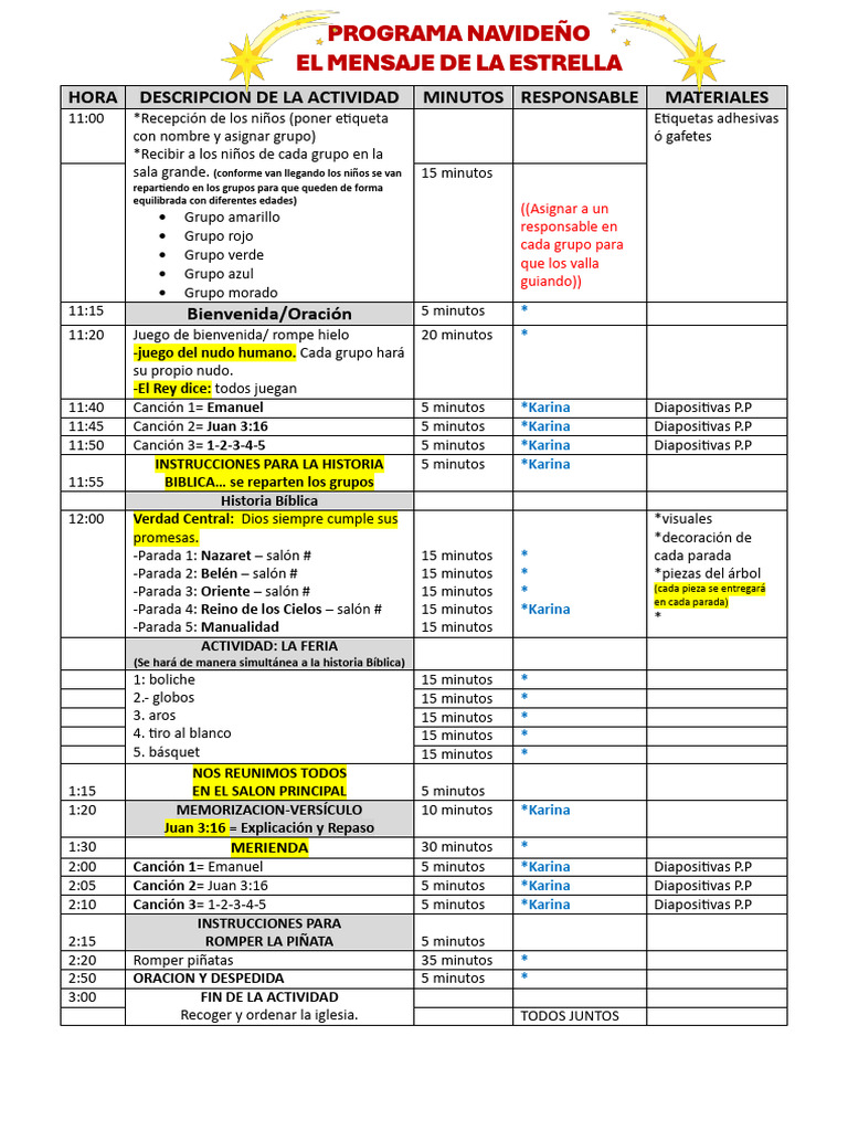 Actividades Navideñas en El Buen Pastor | PDF