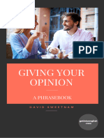 Giving Your Opinion