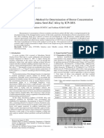 Boron in Steel Icp