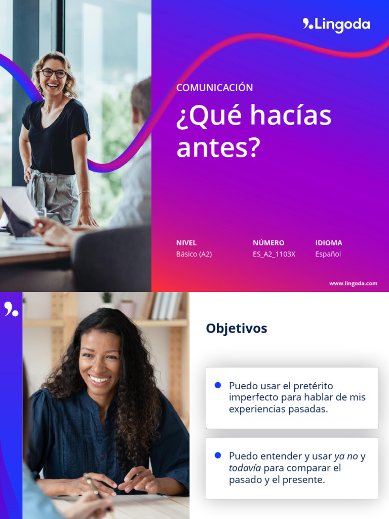 A2!1!038 Lingoda Spanish What Did You Do Before | PDF
