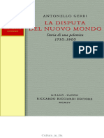 Antonello Gerbi - La Disputa Del Nuovo Mondo. Storia Di Una Polemica 1750-1900 (1955, Riccardo Ricciardi) - Libgen.li