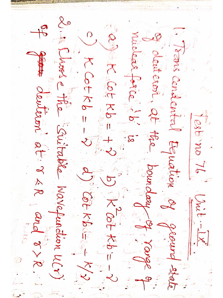 Nuclear Physics Mcq Pdf