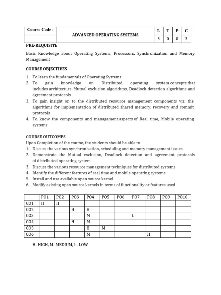 Advanced operating system pdf