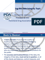 Pda Is Tackling The Data Integrity Topic