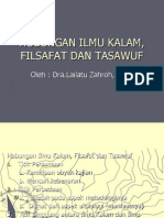 Hubungan Ilmu Kalam, Filsafat Dan Tasawuf