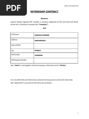 LGUG Internship Contract - Vanessa Ayebare