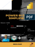 Power BI DAX Simplified DAX and Calculation Language of Rad, Reza