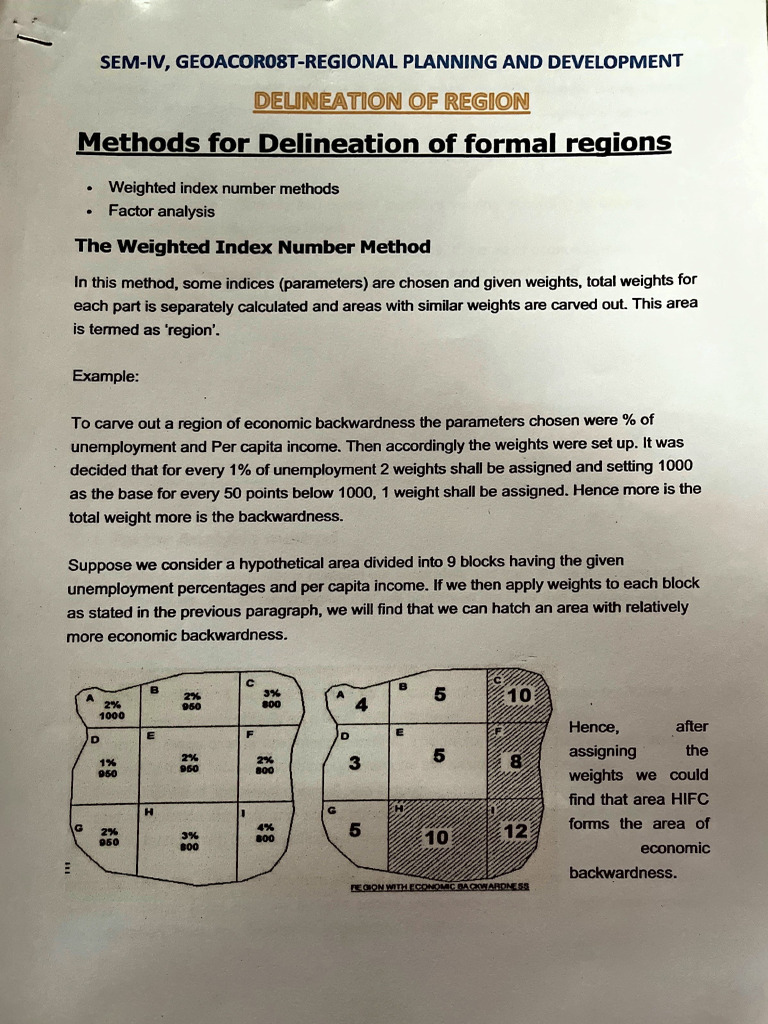Delineation of Region! | PDF