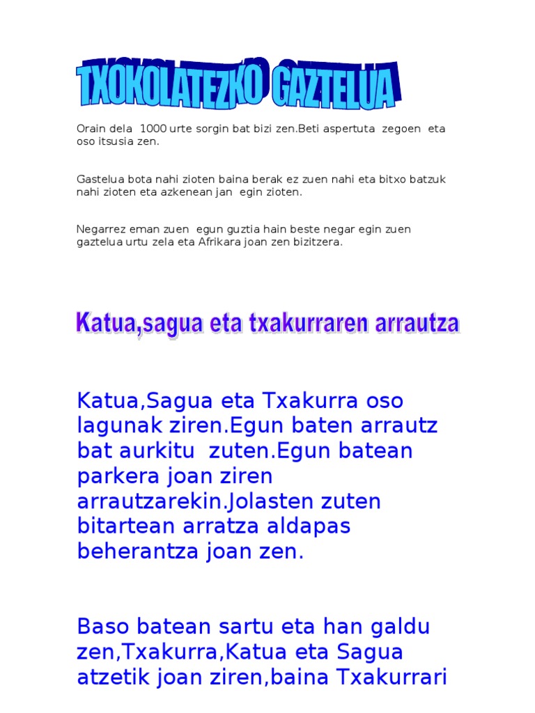 Ipuinen Bilduma Blogerako