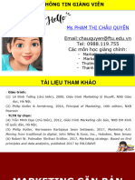 Ms Phạm Thị Châu Quyên: Email:chauquyen@ftu.edu.vn Tel: 0988.119.755 Các môn học giảng chính