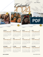 Beige and Black Modern 2024 Calendar Poster - 20240107 - 123740 - 0000