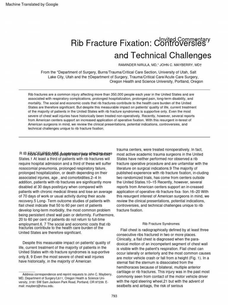 Nirula Mayberry 2010 Article Commentary Rib Fracture Fixation ...