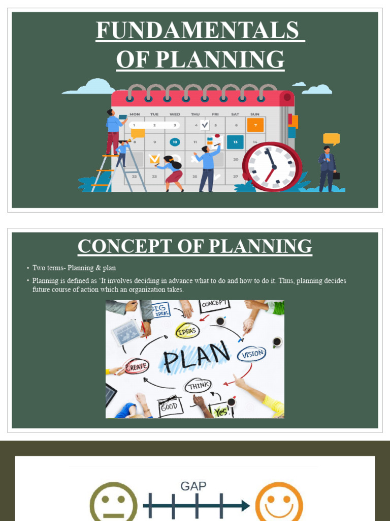 Fundamentals of Planning | PDF