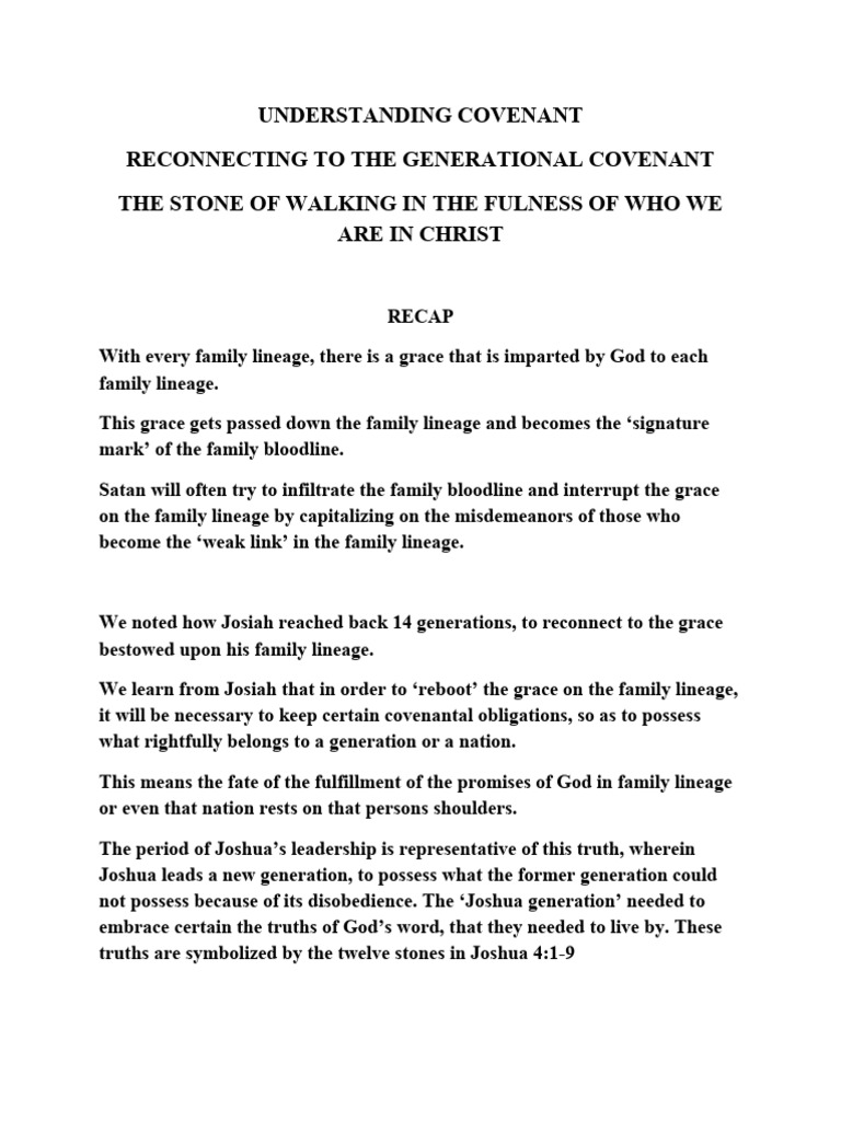 Understanding Covenant - Walking in The Fulness of WHO WE ARE IN CHRIST ...