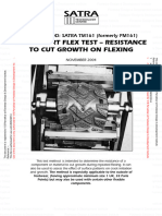 Bennewart Flex Test - Resistance To Cut Growth On Flexing: TEST METHOD: SATRA TM161 (Formerly PM161)