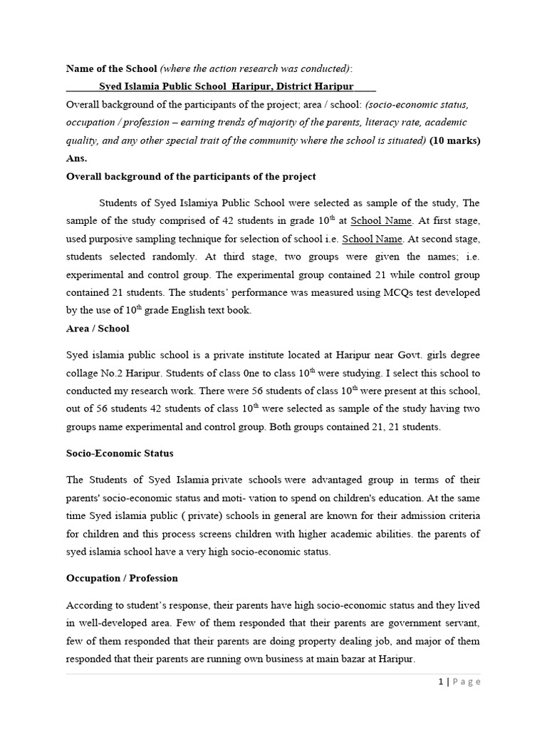 Research Project - Brainstorming | PDF