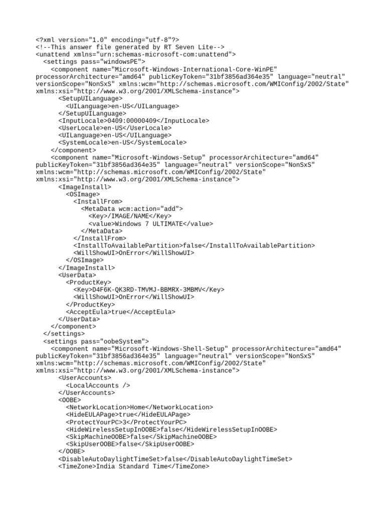 Autounattend | PDF
