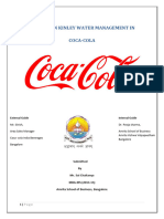 Project On Kinley Water Management in Coca Cola 2