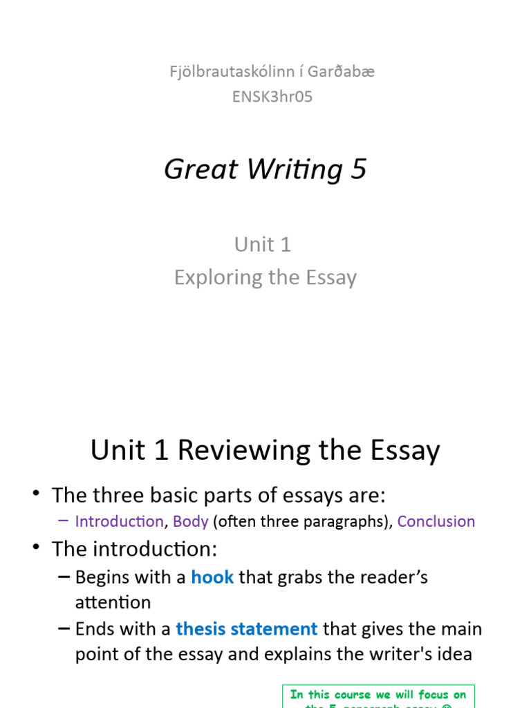 GW5 Unit 1 Slides | PDF | Career & Growth | Language Arts & Discipline