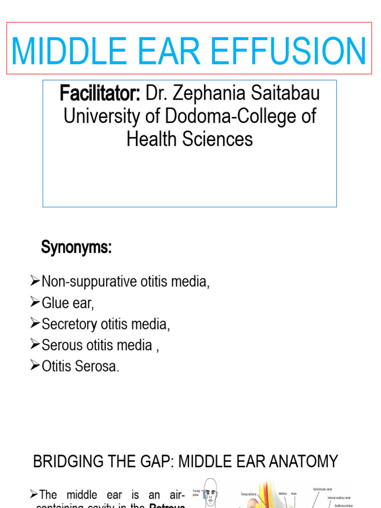 MIDDLE EAR EFFUSION PDF
