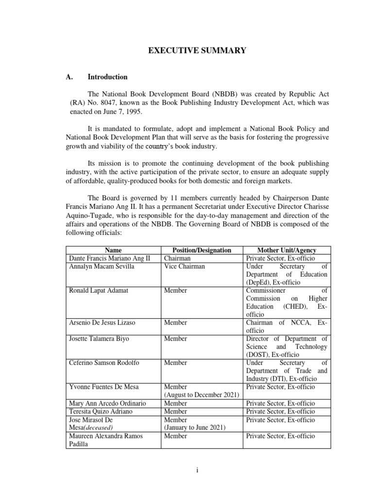 NATIONAL DEVELOPMENT PLAN 2030 EXECUTIVE SUMMARY visual data 7