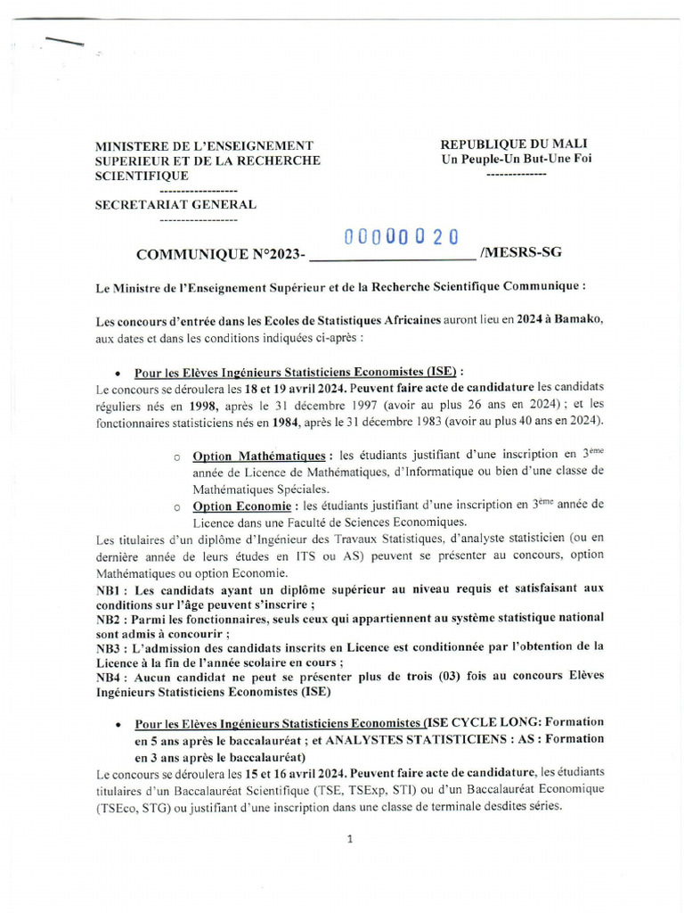 CAPESA 2024 Lancement | PDF