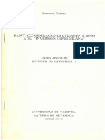 -1971.- Kant Consideraciones éticas en torno a su “Inversión copernicana”