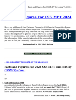 Facts and Fig For CSS MPT 2024 Screening Test 2024