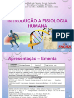 Introdução à Fisiologia Humana - Homeostasia