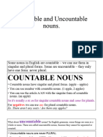 Countable and Uncountable Nouns