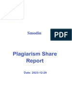Smodin Plagiarism Report