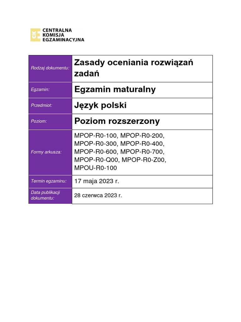 MPOP R0 100 2305 Zasady | PDF